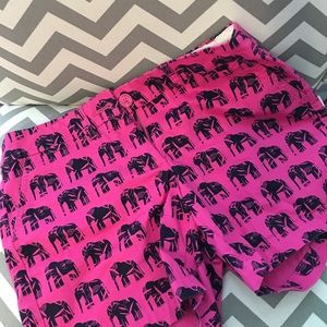Pink elephant shorts